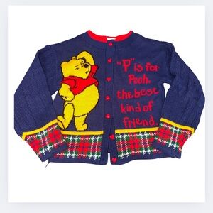 Disney Winnie the Pooh Kids Sweater Vintage